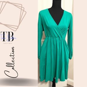 Green Long Sleeve Dress